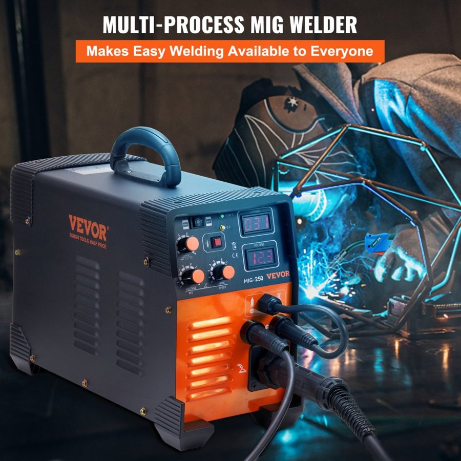 VEVOR Electric Arc Welding Machine - 250A, 220V, 3-in-1