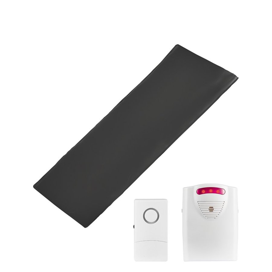 VEVOR Bed Alarm System for Elderly Adults, 14 x 30-inch Wireless Bed Sensor Pad with Pager, Safety Bed Alarms and Fall Prevention Pad for Home, Hospital, Rehabilitation Center