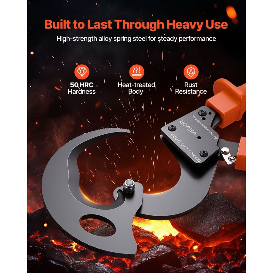 VEVOR Heavy Duty Ratcheting Cable Cutter – 1000 MCM/500 mm²