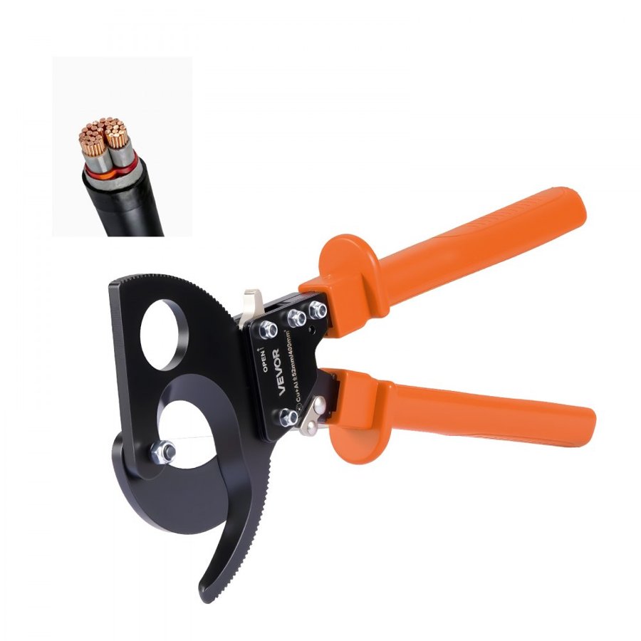 VEVOR Ratcheting Cable Cutter – 800 MCM / 400 mm² Capacity