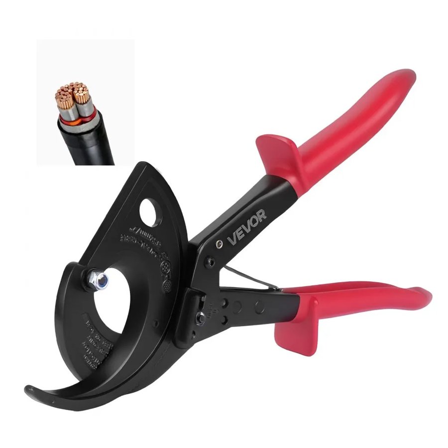 VEVOR Cable Ratchet Cutter – 800MCM, Spring Steel, Insulated