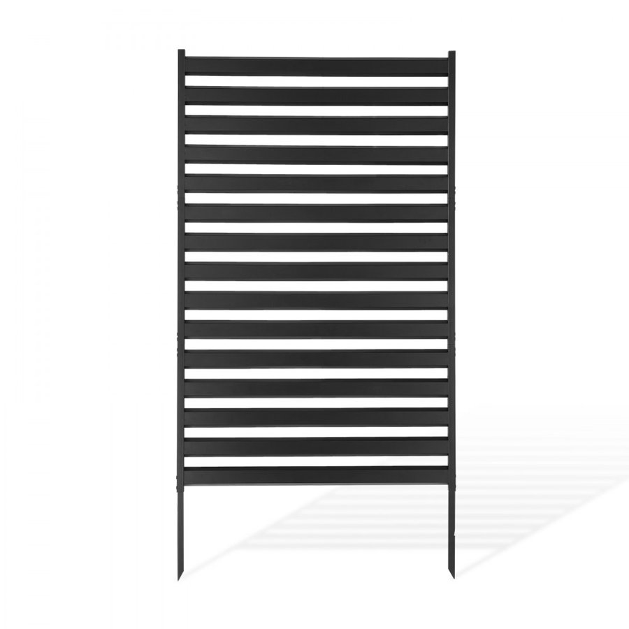 VEVOR Metal Privacy Screen, 96 x 152.4cm Freestanding Modern Privacy Fence, Garden Divider Panel with Extended Ground Stakes & Panel Height Adjustable, Freestanding Outdoor Divider for Garden, Indoor