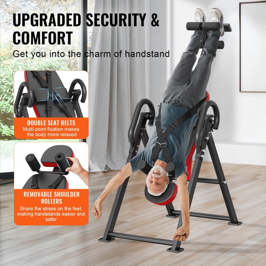 VEVOR Exercise Upside Down Machine – 300 lbs, 4.9–6.2 ft