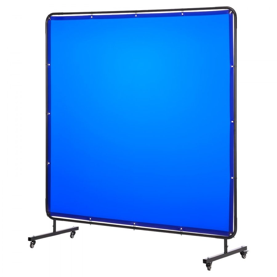 VEVOR Welding Screen With Frame – 6×6 FT, UV6, 4 Casters