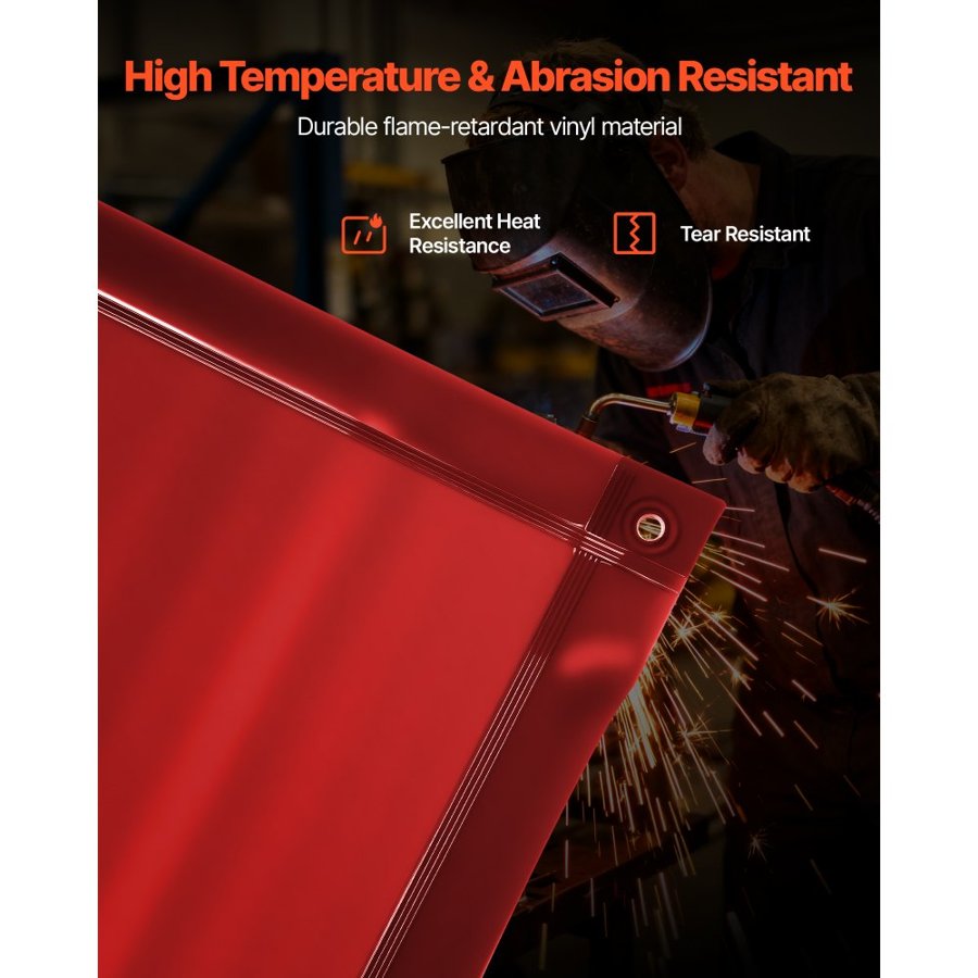 VEVOR 6 x 8 Welding Curtain – 2PCS, Flame-Resistant