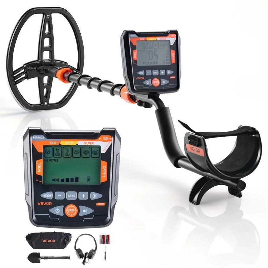 VEVOR Metal Detector for Gold – 254mm, IP68, 5 Modes