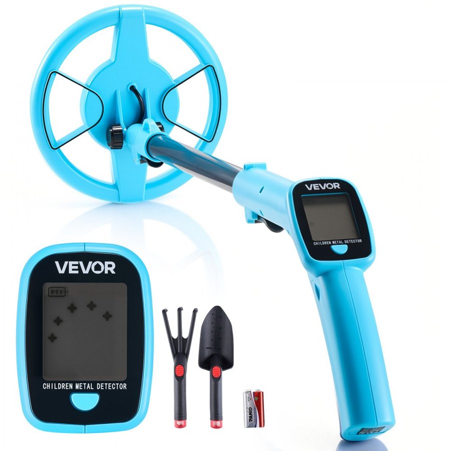 VEVOR Lightweight Metal Detector – 4", LCD, 6" IP68 Coil