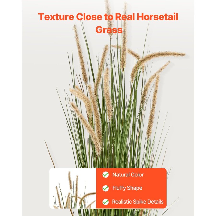 VEVOR Artificial Grass Potted Plants – 2 Pack, 59 Inch