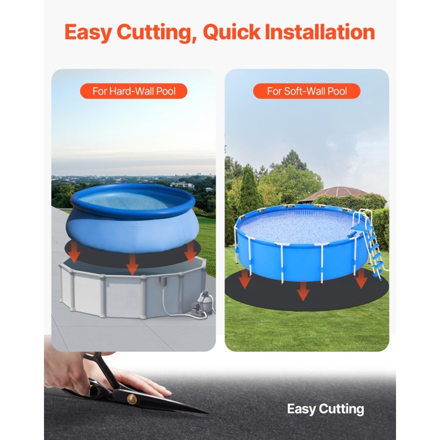 VEVOR Swimming Pool Liner Pad – 18ft Round Protection