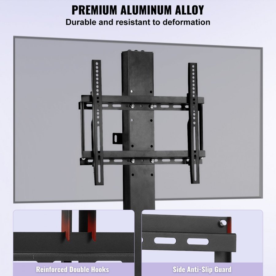 VEVOR Motorized TV Lift Stroke Length 71.1 cm Motorized TV Mount Fit for 66–144.8 cm TV Lift with Remote Control Height Adjustable 71.1 cm Load Capacity 59.9 kg
