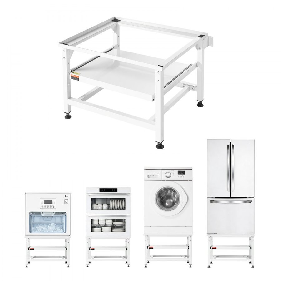 VEVOR Washer and Dryer Pedestal – 410mm, Pull Out Tray