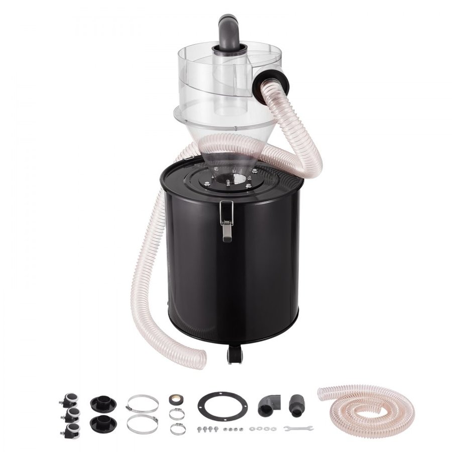 VEVOR Cyclone Dust Separator Kit – 4 Inch, 99.61%, 13.21 Gal