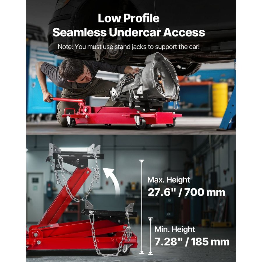 VEVOR Low Profile Hydraulic Floor Jack – 2200 Lbs Capacity
