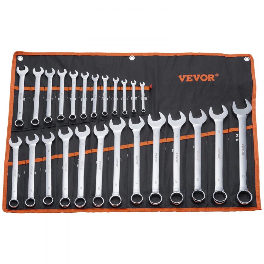VEVOR Combination Wrench Set Metric - 25-Piece, 6-32mm