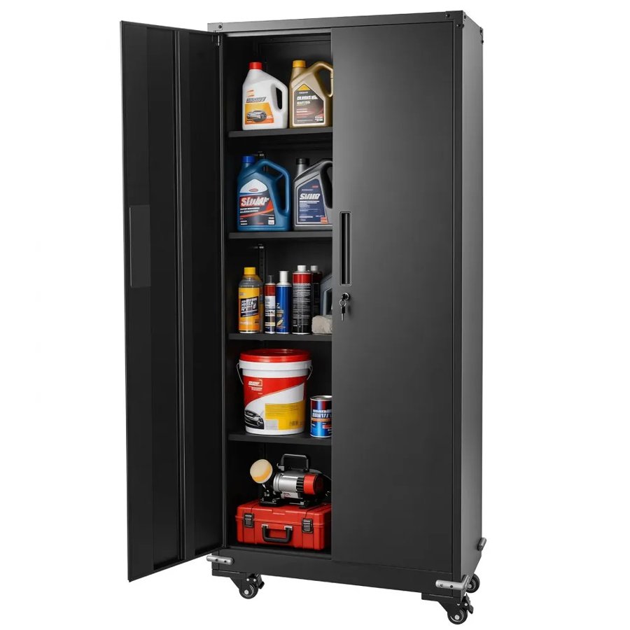 VEVOR Steel Rolling Garage Cabinet – 184.5 cm, 5 Tiers