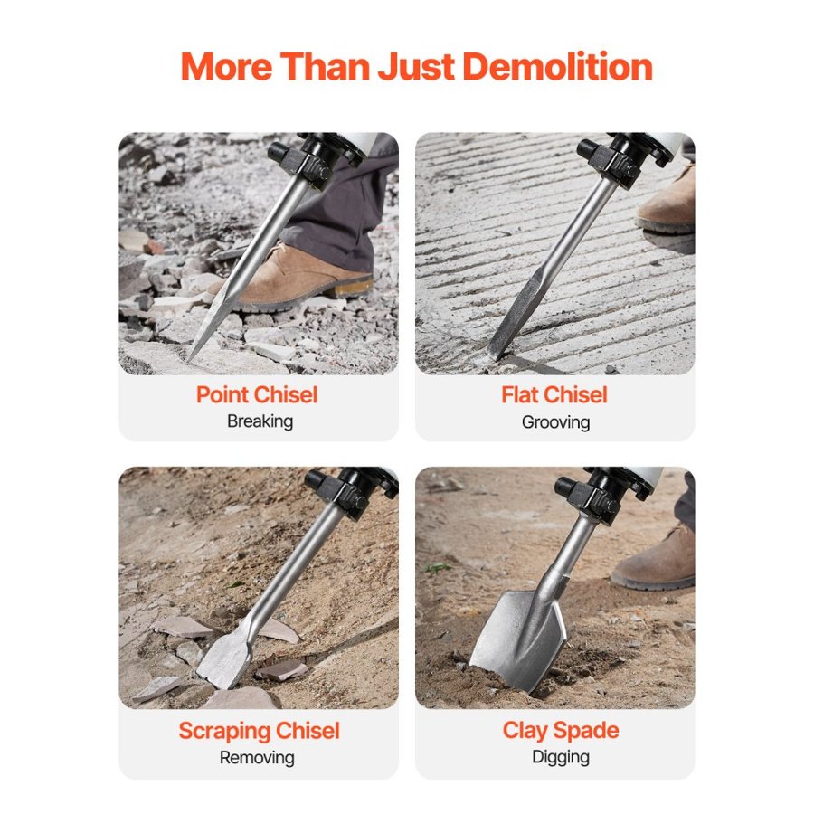 VEVOR Electric Demolition Jack Hammer Concrete Breaker – 45J