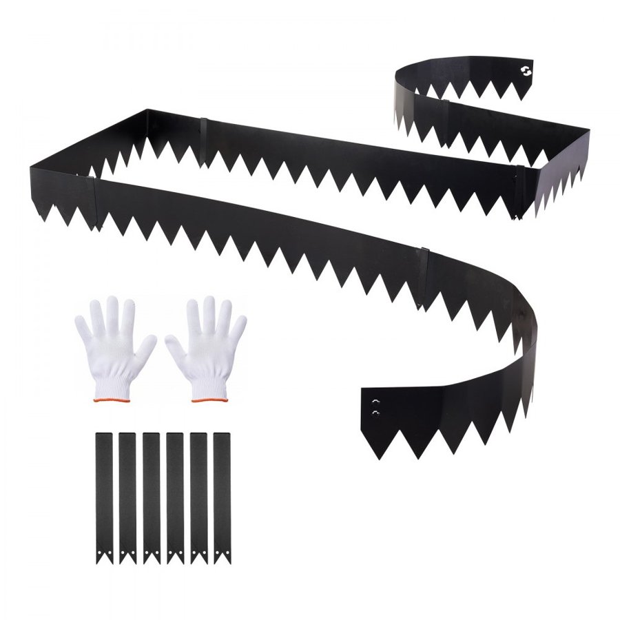 VEVOR Black Metal Edging for Landscaping –1016 x 152mm