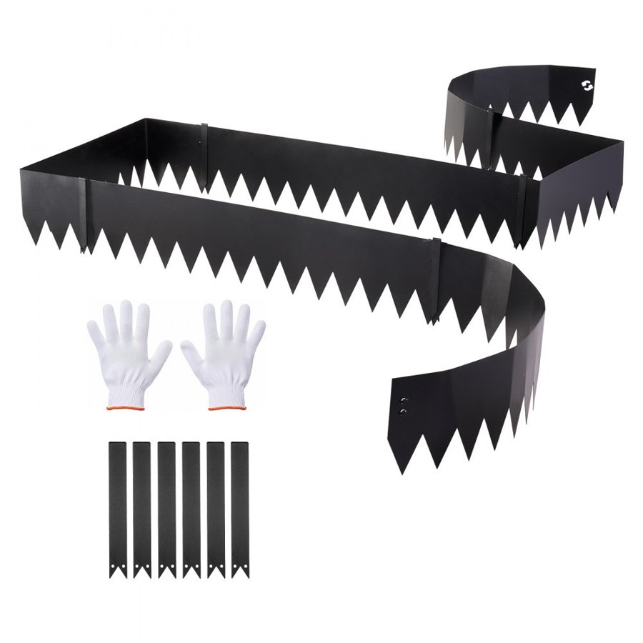 VEVOR Bendable Metal Garden Edging – 6-Pack, 1016×203mm