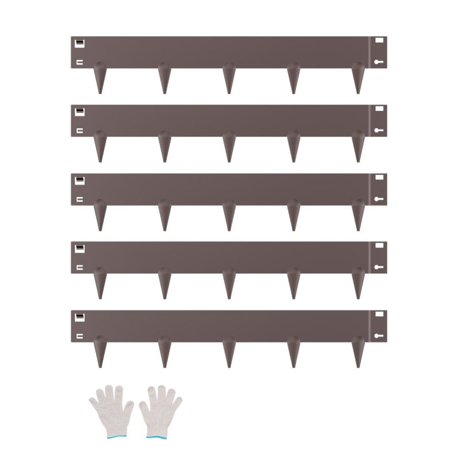 VEVOR Landscape Edging Brown – 39×4 in Steel Panels, 5-pack