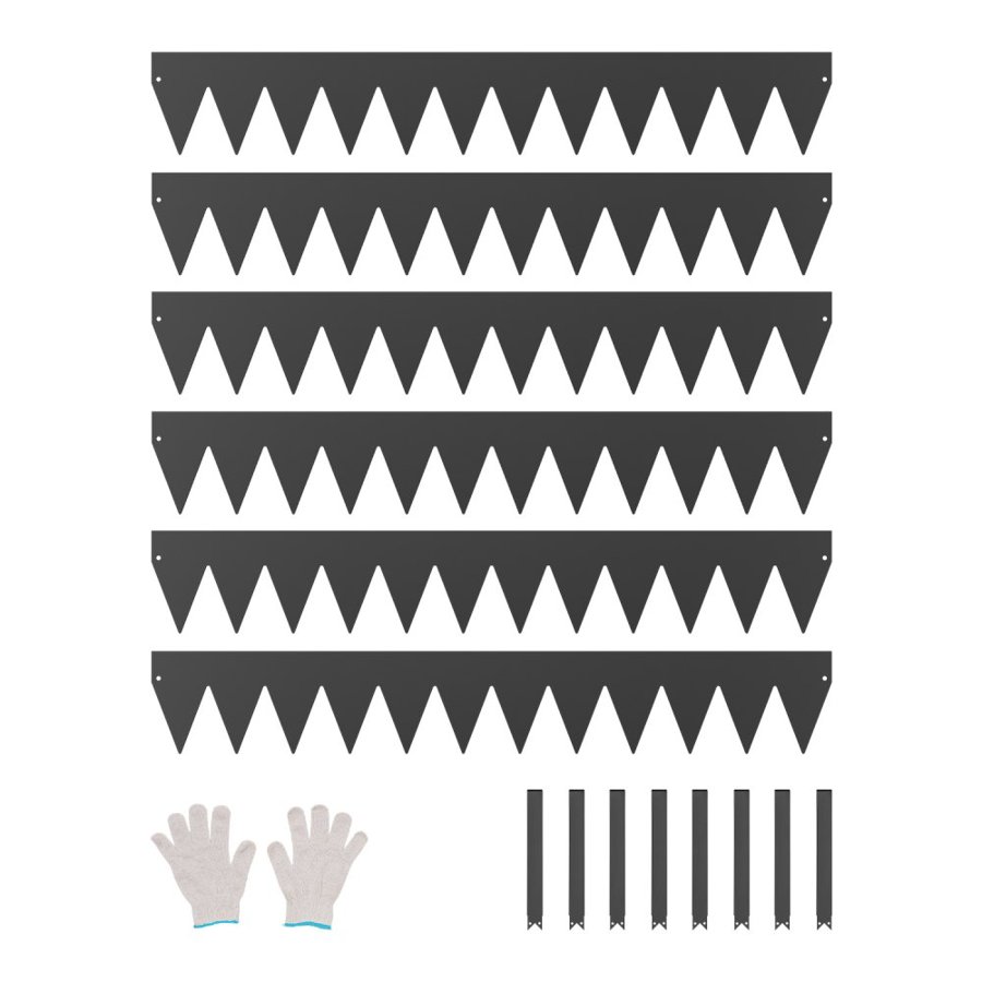 VEVOR Metal Border Garden Edging – 6 Packs, 40 x 6 Inch