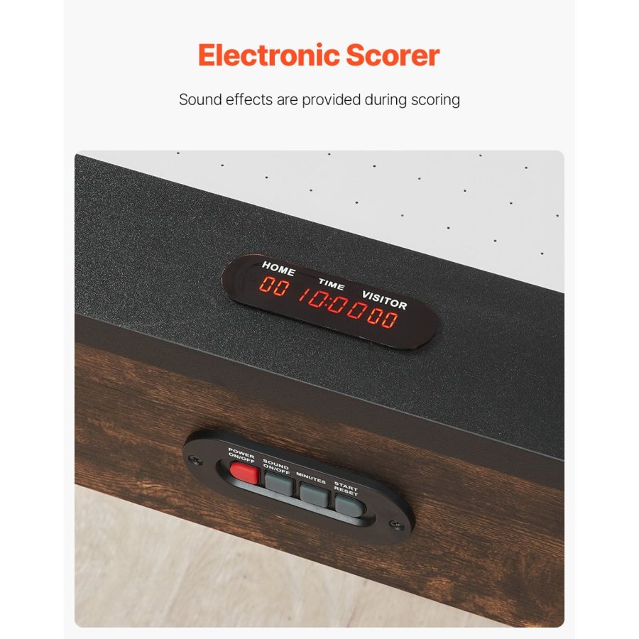 VEVOR 84" Air Hockey Table, Indoor Arcade Table Gaming Set with 2 Pushers, 2 Pucks, Electronic Scorer, X-shaped Legs & High-powered Blower, Air Powered Hockey Game Table for Family Game Room Office
