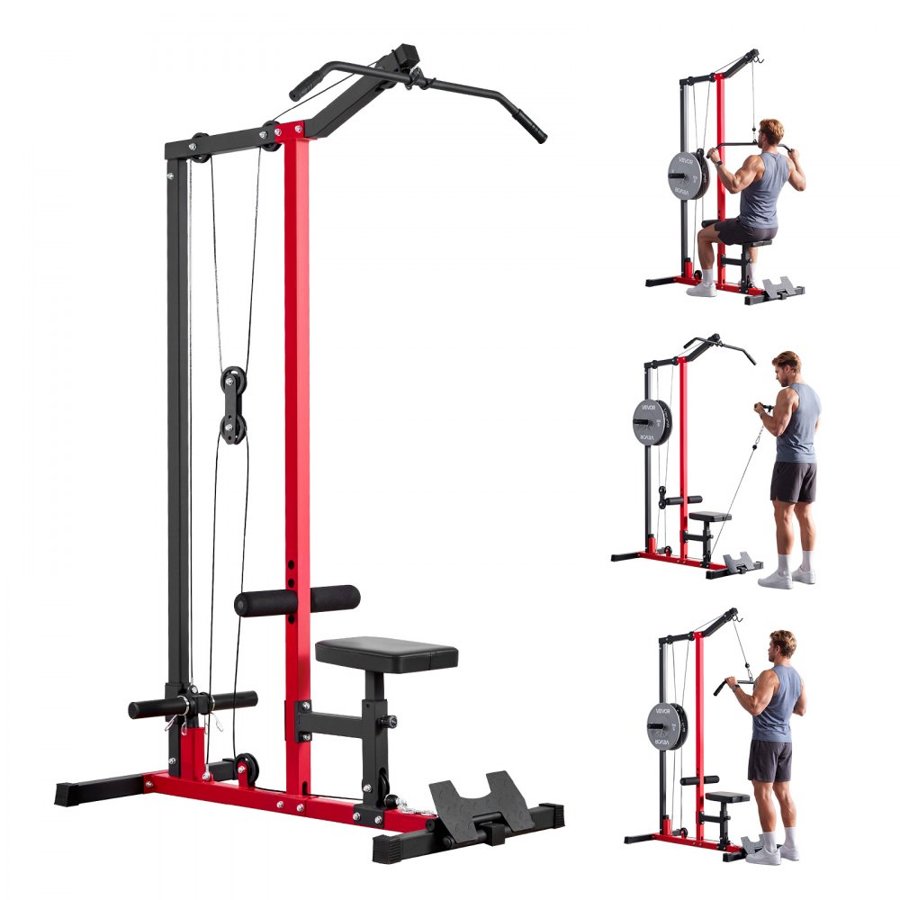 VEVOR Lat Pull Down Machine – 2-in-1, 227kg Capacity
