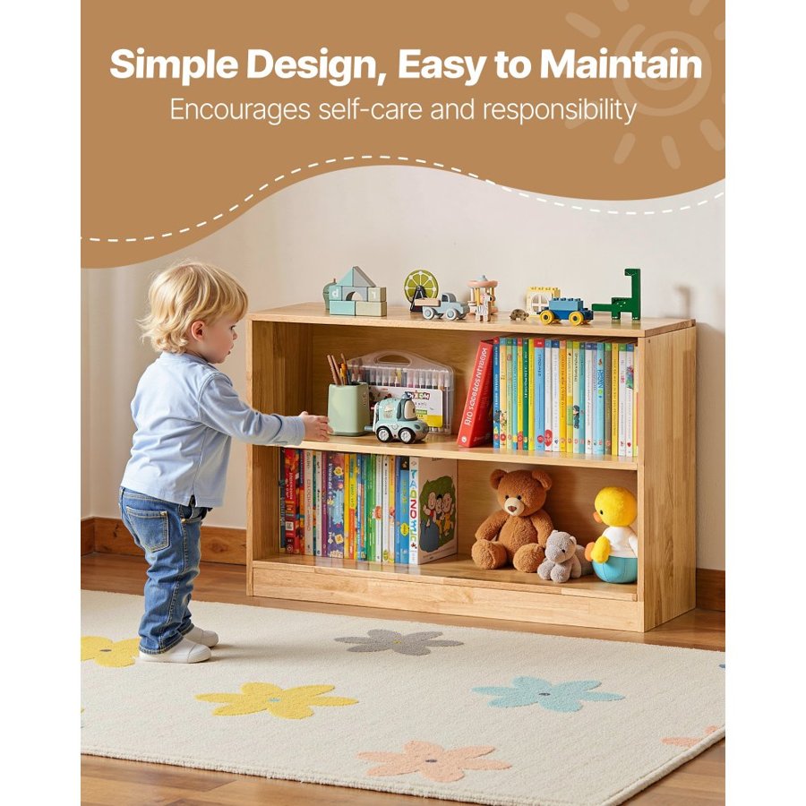 VEVOR Montessori Bookshelf And Toy Storage – 35.4 In, 2-Tier