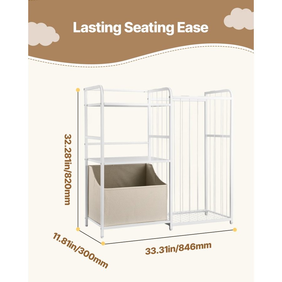 VEVOR Toy And Book Storage Organizer – 2-Tier, 4-Cubby