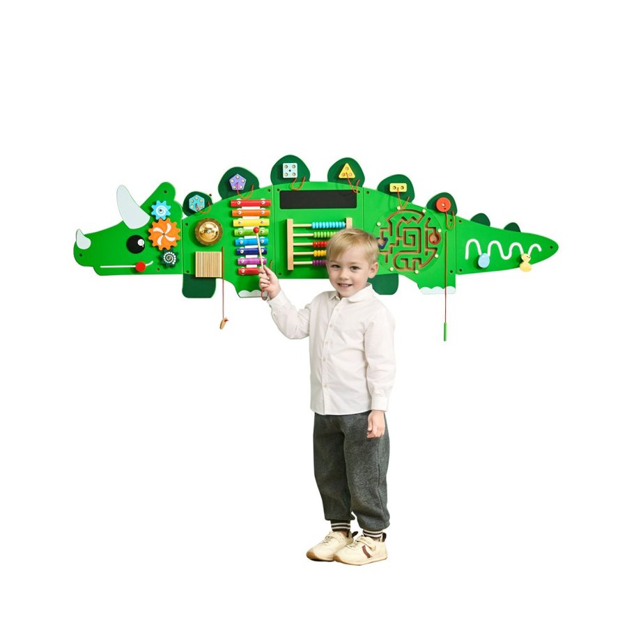 VEVOR Busy Board Wall Mount – Dinosaur Toy, Ages 3-12