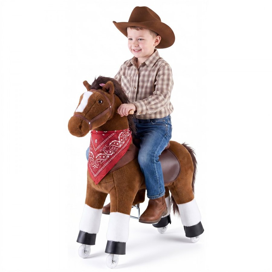 VEVOR Horse Ride On Toy – 80 kg Capacity, 75 mm PU Wheels