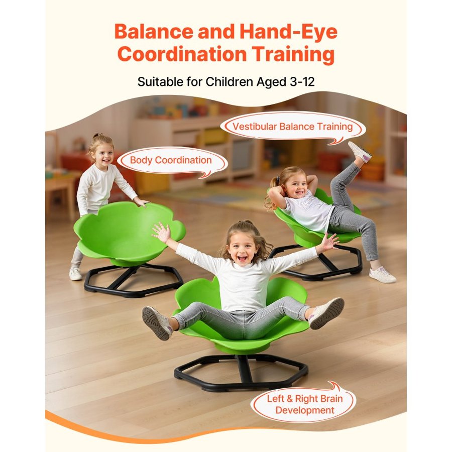 VEVOR Swivel Sensory Chair – 220 lbs Capacity, Sit & Spin