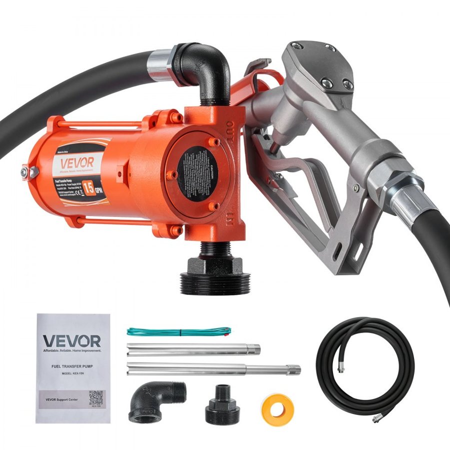 VEVOR Diesel Fuel Transfer Pump Kit - 12V DC 15 GPM