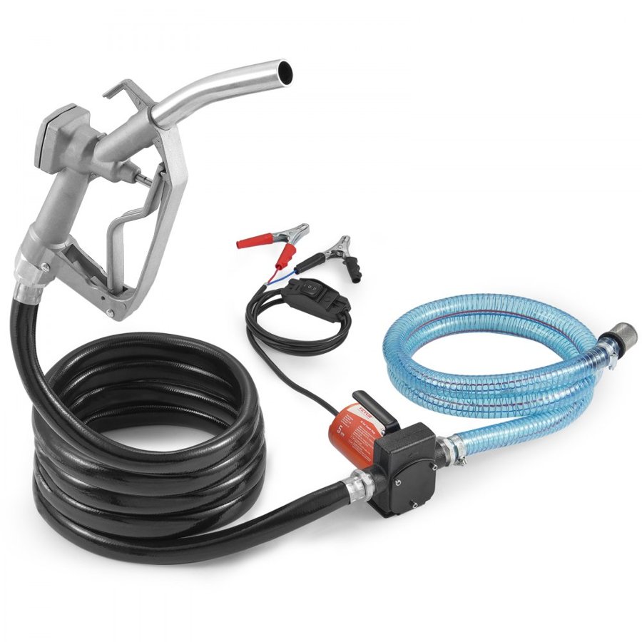 VEVOR Fuel Pump 12V Diesel – 5.3 GPM, 30 FT, 6.6 Foot PVC