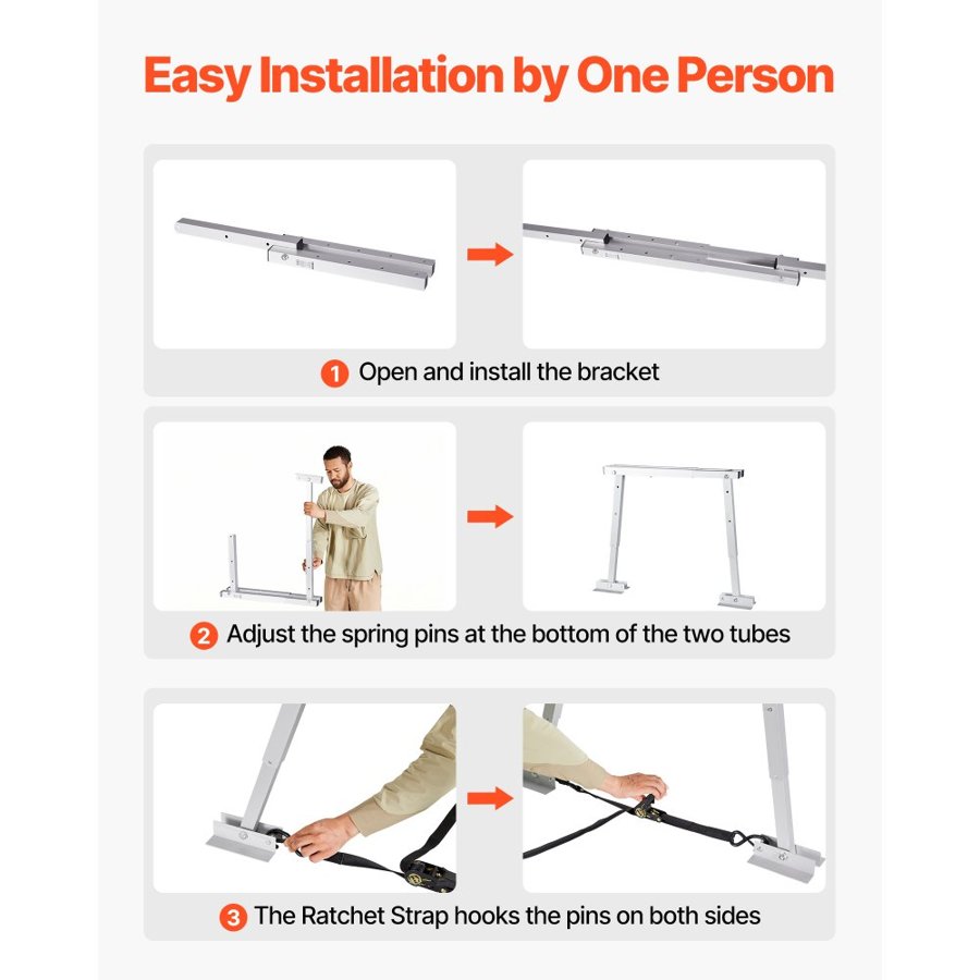 VEVOR universāls dzīvojamās piekabes stabilizators, 12" līdz 28", 1 gab.