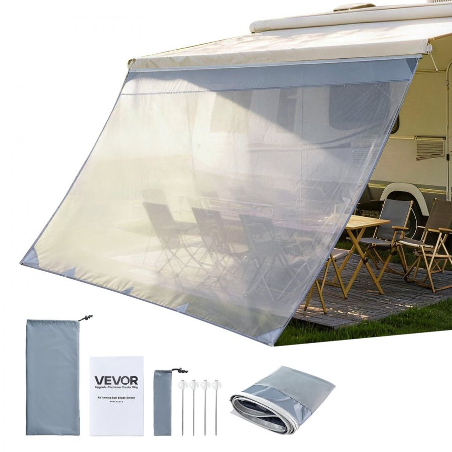 VEVOR Sun Shade Screen for RV – 2×3.3m, UV50+, Fits 3.5m