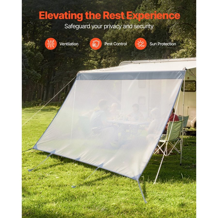 VEVOR Sun Shade Screen for RV – 2×3.3m, UV50+, Fits 3.5m