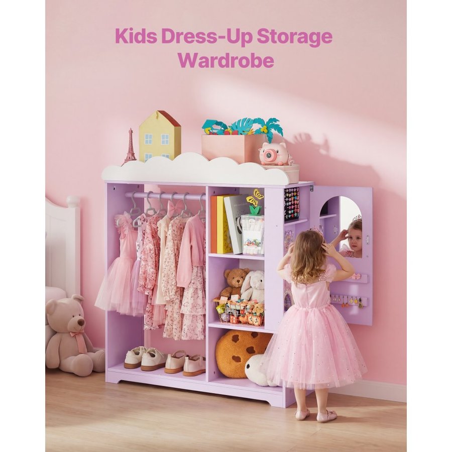 VEVOR Kids Armoire – 34.6" Dress-Up Closet with Mirror