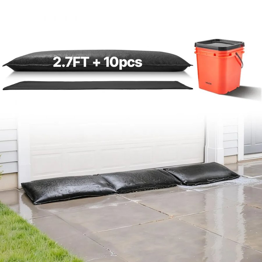 VEVOR Water Barrier for House – 10 Pack, 1.4 × 2.7 ft.
