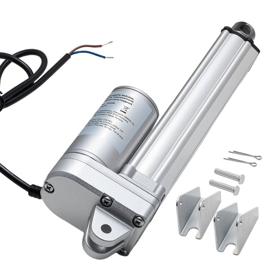 VEVOR 12V Linear Actuator – 6" Stroke, 3000 N Torque