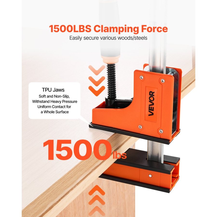 VEVOR Clamp Set for Woodworking – 24", 2-Pack, 1500 lbs Load