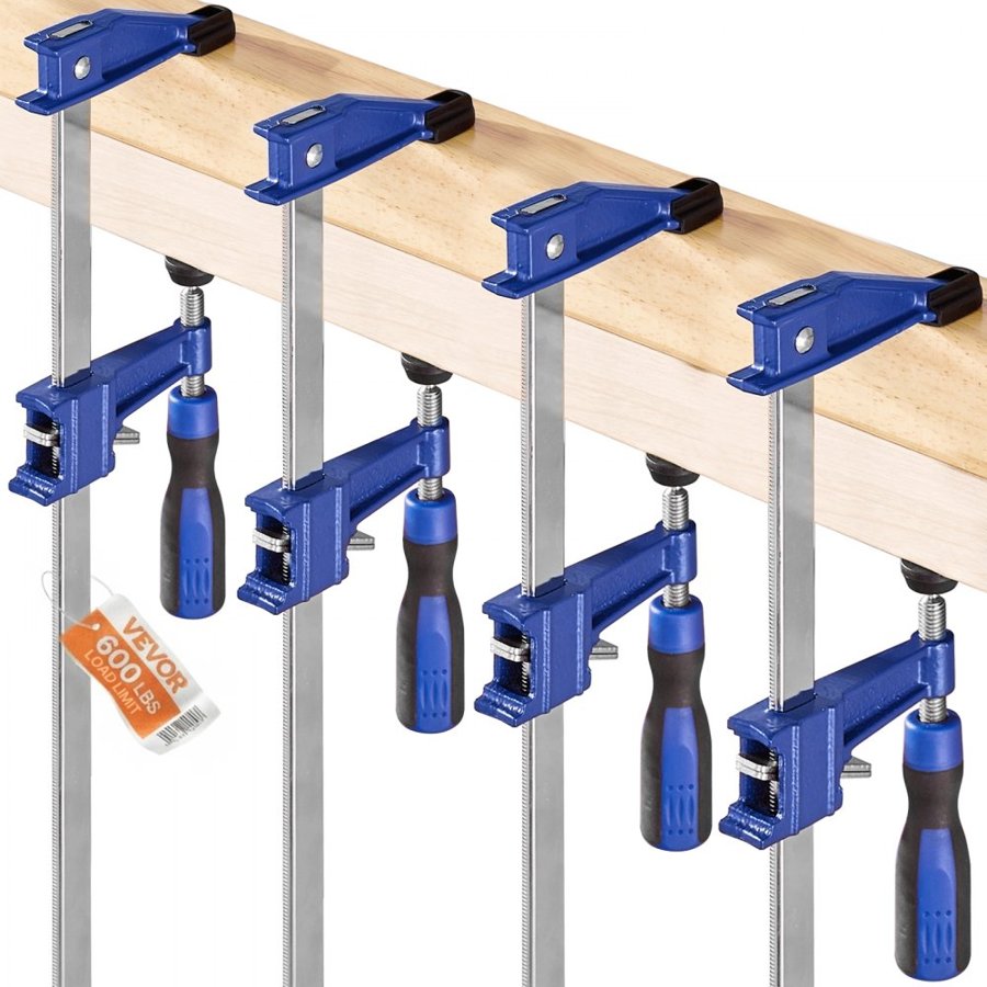 VEVOR 36-Inch Bar Clamp — 600lbs Capacity & Cast Iron Jaws