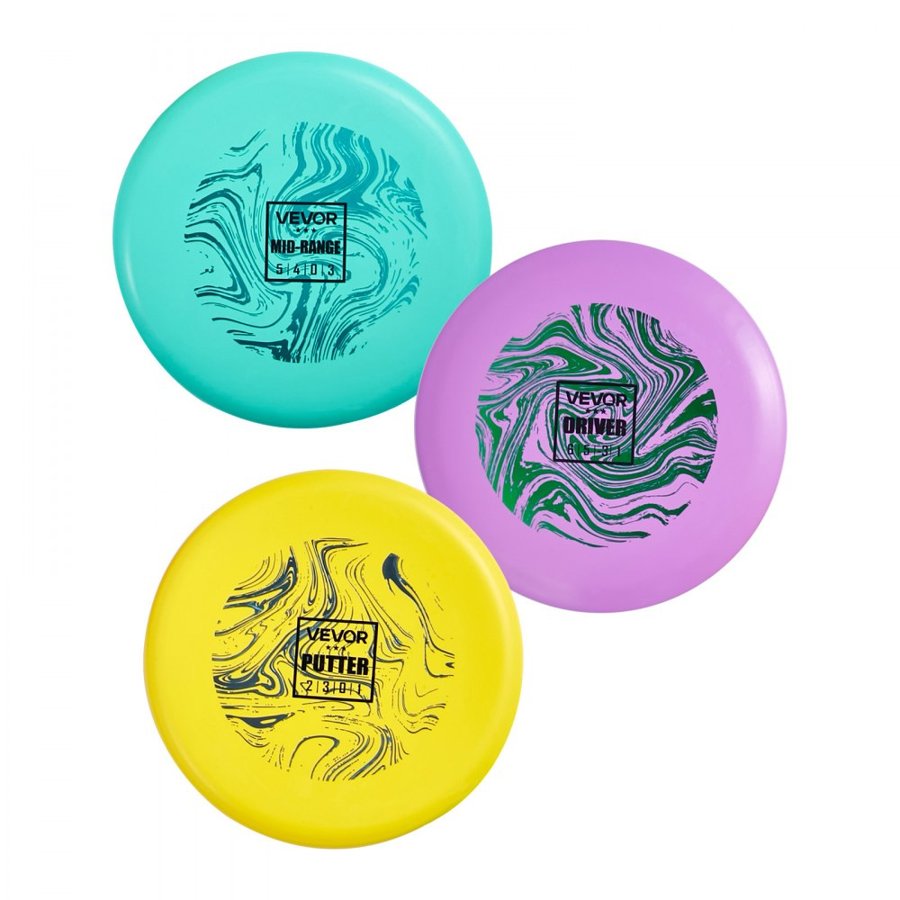 VEVOR Disc Golf Discs Starter Set – 3-Pack, PDGA Standard