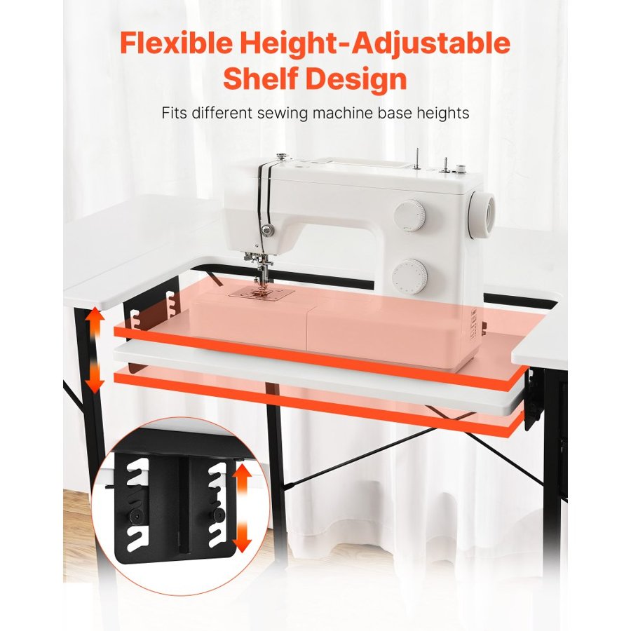 VEVOR Folding Multipurpose Sewing Table – 31.5×23.62, MDF