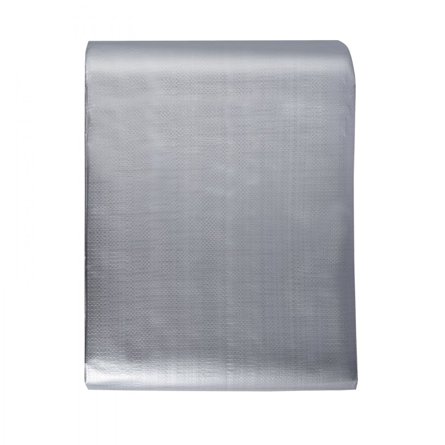 VEVOR Tarp Waterproof 487.7 x 609.6 cm, Plastic Poly Tarp Cover 0.25 mm, Multi Purpose Tear UV and Temperature Resistant Outdoor Tarpaulin with High Durability Reinforced Grommets (Silver/Brown)