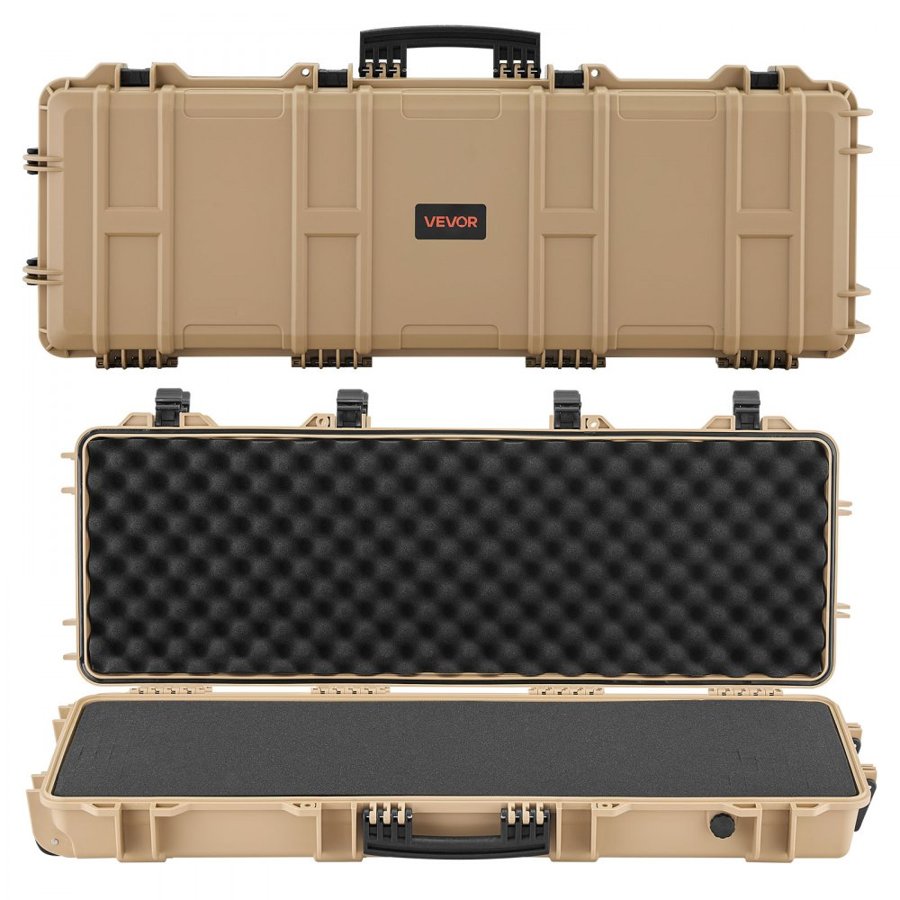 VEVOR Lockable Hard Rifle Case - 40 Inch, IP67, Waterproof