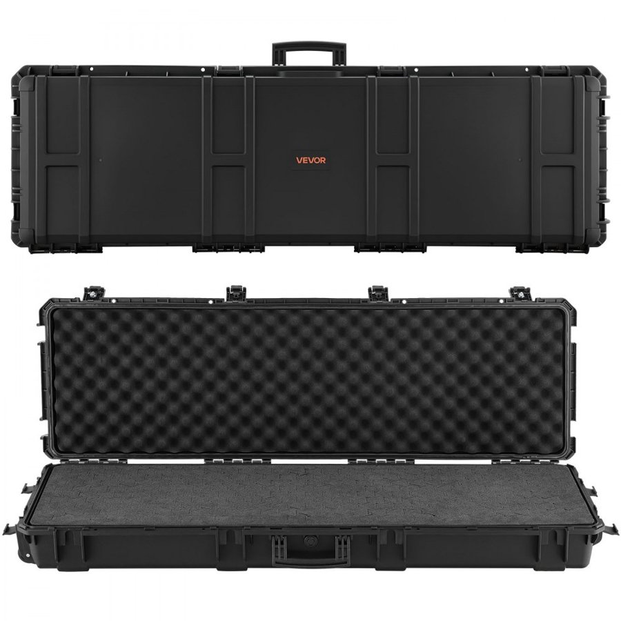 VEVOR Rifle Case Lockable – 50", 4 Layers, IP67, 8 Latches