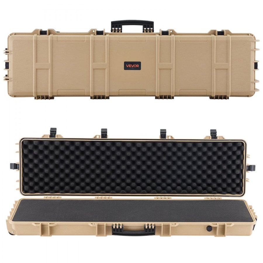 VEVOR Hard Rifle Case – 2 Lock Points, 6 Latches, 18.8 lbs