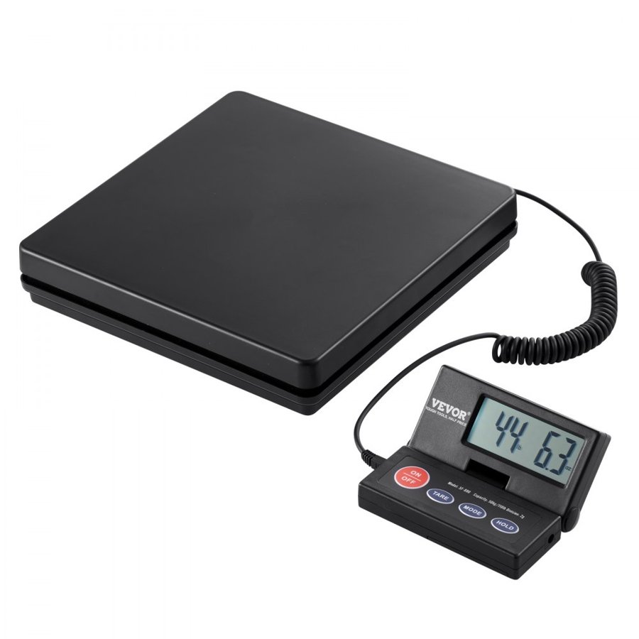 VEVOR Shipping Scale Digital Postal Scale 49.9 kg x 2 g, AC/DC Package LCD