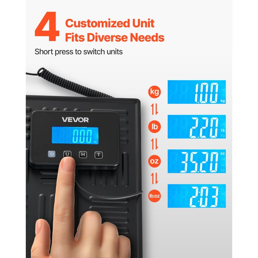 VEVOR Postal Digital Scale – 660 LBS, 0.7 oz / 3.5 oz