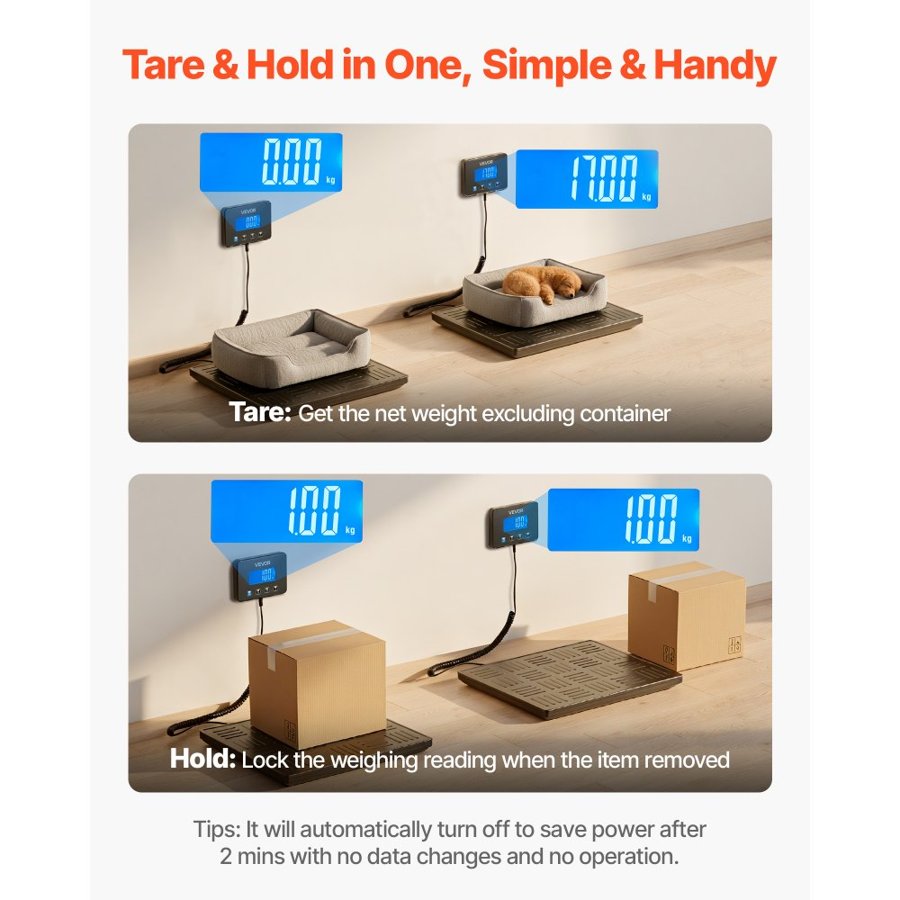 VEVOR Postal Digital Scale – 660 LBS, 0.7 oz / 3.5 oz